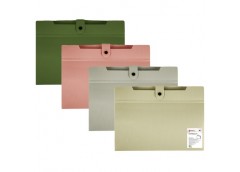 тека Optima O35546 з кнопкою з розширенням, пласт. А4, фактура 