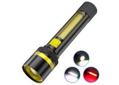 ліхтарик з Li-Ion акум., TG+COB(White+Red), ЗП Type-C, zoom  24094