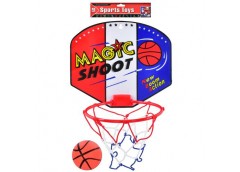 баскетбольне кільце, щит - пластик, сітка, м`яч, в кул. 25,5х6,5х25,3см.  MR 082...