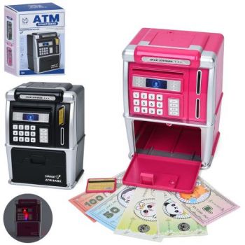 банківський термінал 19,7см., сейф з кодом, затягує купюри, в кор. 14,5х20,5х12,5см.  MZL6809A  (20)