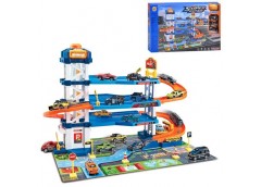 гараж 57х36х38см., 4 поверхи, 64 дет., 3 машинки, на бат. в кор. 52х34х10см.  МН...