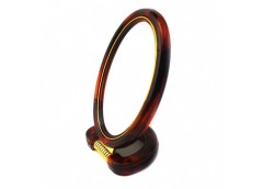 дзеркало двостор. зі збільш. овальне коричневе середнє  М1-430-6 (430-6)  (72)