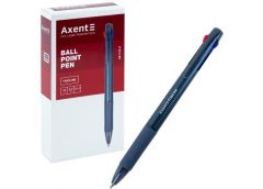 ручка Axent TrioLine автом. кульк. 0.7мм. триколірна (синій/чорний/червоний)  АВ...