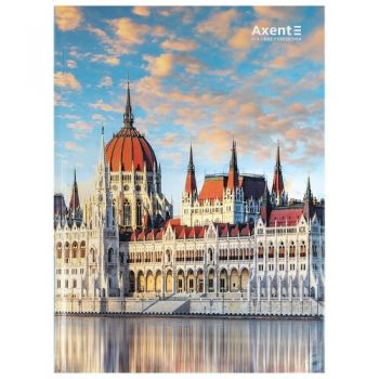 зошит А4 Axent City, Budapest 96арк., тв. обкл., клітинка  8425-8-А  (10)