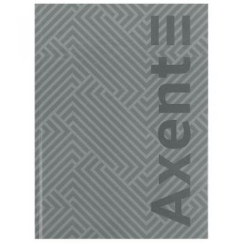 зошит А4 Axent Pattern сірий 96арк., тв. обкл., клітинка  8425-2-А  (10)