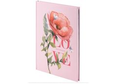 блокнот Axent Love А5, 96арк., тв. обкл., блок клітинка  8459-6 А  (1/20)