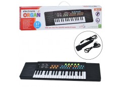 синтезатор 54х15см., 37 клавіш, муз., мікрофон, запис, на бат./USB, в кор. 57х16...