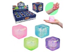 іграшка-антистрес куб з блискітками 5,5см. в кор. 6х6х6см., 12шт. в диспл. 26х19...