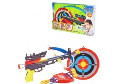 арбалет, 4 стріли-присоски, мішень, в кор. 47х7х29см.  35881К  (12)