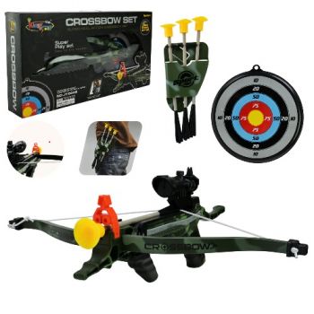арбалет 50х43х19см., світло, стріли, мішень, на батар., в кор. 54,5х28х8см.  J1804B  (12)