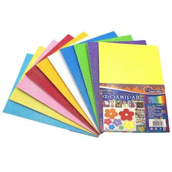 фоаміран J.Otten А4  1,7мм. Iridescent, набір 10кол.  17IA4-MIX  (96)