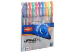 набір гел. ручок Unimax Trigel-3 10кол.  UX-132-20  (20/50/100)