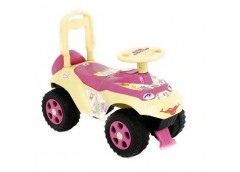 каталка Машинка Doloni-toys музична бежево-рожева  0142/07UA