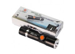 ліхтарик Police з Li-Ion акум., затискач, zoom, зар. USB  616-XPE