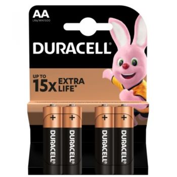 батарейка Duracell LR 6  1x 4 бліст.  (4/80)