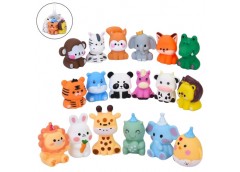 іграшки для купання тварини 6шт., від 6см., пискавка, в сітці 10х14х9см.  508-36...