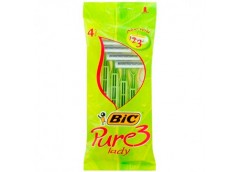 станок для бритья BIC Pure 3 Lady (зеленый) набор 4шт., цена за набор  (20)