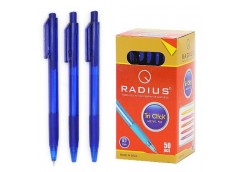 ручка Radius Tri Click автом. кульк. масл. синя  (50/500/2000)