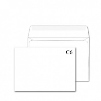конверт С6 (0+0) чистий 165х115мм  (1000)