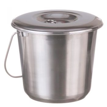 відро A-Plus нержав. сталь 10л. №3 з кришкою  0389  (16)