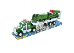 трейлер інерц. військовий 42см., 2 машинки, в слюді 43,5х13,5х9см.  899-150  (60...