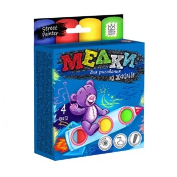 крейда кольорова Danko Toys Jumbo для асфальту  4кол.  MEL-01-02  (36)