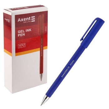 ручка Axent Delta гелева синя 0,7мм.  DG2042-02  (12/144/1728)