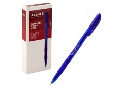 ручка Axent Flow кульк. масл. синя 0,7мм.  АВ1054-02-А  (12/144/1728)
