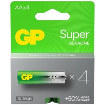 батарейка GP Super Alkaline LR 6  1x4 бліст.  (4/40/320)