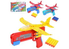 літак пінопластовий 23см. на запуску, пістолет 24,5см., в кор. 29х18,5х5см.  779...