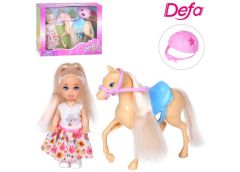 лялька DEFA 10см. з конячкою 12см. в кор. 18,5х14х5см.  8809  (48)