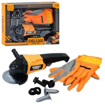 набір інструментів шліфмашина 27см., оберт., рукавички, болти, в кор. 32,5х25х9см.  3288-А6  (24)