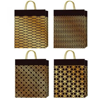 пакет подар. Buromax паперовий 26х32х10см., тиснення фольгою  ВМ.200050  (12/480)