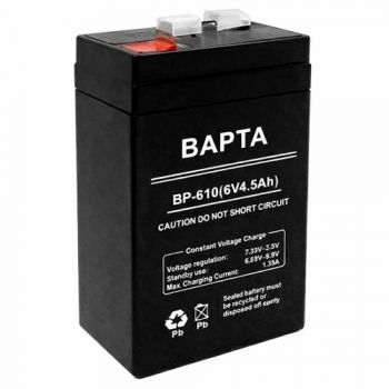 аккумулятор ВАРТА  6V, 4,5Ah  ВР-610  (10)