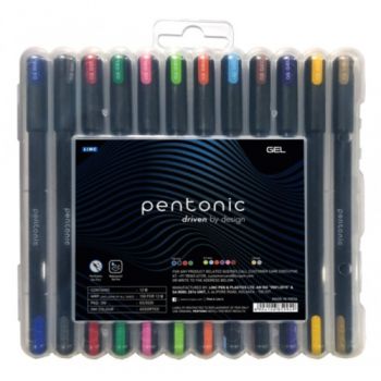 набір гел. ручок Linc Pentonic 12кол. 0,6мм. в пл. кор.  411959  (10/100)