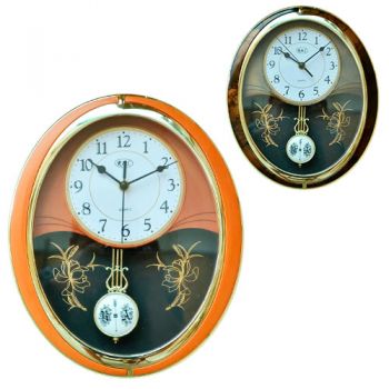 годинник настінний овальний  1038