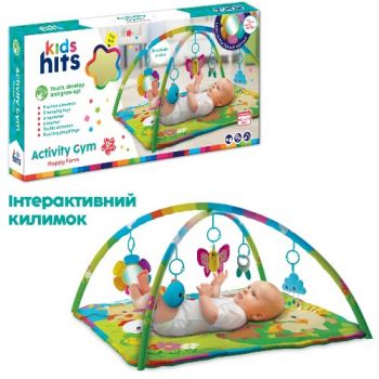 килимок для малюків Kids Hits 87х87х51см., підвісні іграшки, в кор. 70,7х33,7х8,5см.  КН06/007  (6)