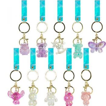 брелок з фігуркою та голографічною підвіскою-стрічкою  372/123490  (12/1200)