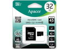 карта памяти Apacer micro SDHC 32Gb Class10  UHS-I U1 + адаптер