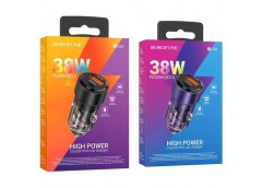 автомобільний зарядний пристрій Borofone Smart 38W dual port PD20W+QC3.0  BZ20