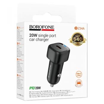 автомобільний зарядний пристрій Borofone Cloud single port PD20W  BZ34A