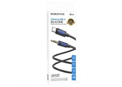 аудіокабель Borofone True sound silicone digital audio conversion cable Type-C, ...