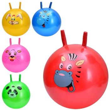 м`яч д/фітнесу 45см. 350гр. з ріжками в кул. 13х17х4см.  MS 4302  (40)