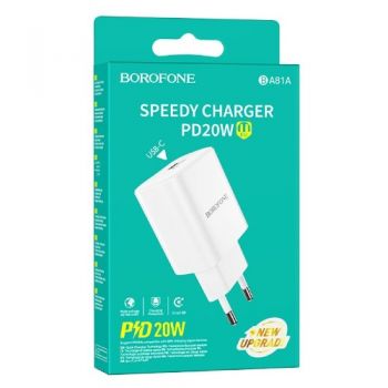 зарядний пристрій Borofone PD20W на 1 USB  BA81A
