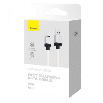 кабель Baseus CoolPlay Series Fast Charging Cable USB to iP 2,4A 1м.  CAKW000402