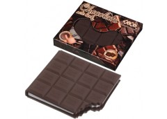 блокнот Zibi з ароматизов. Soft-touch обкл. Chocolate 100х87мм., 80 арк., без лі...
