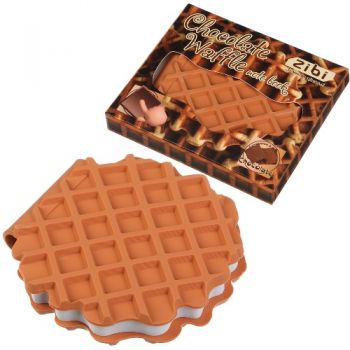 блокнот Zibi з ароматизов. Soft-touch обкл. Chocolate Waffle 90х90мм., 80 арк., без лін. ZB.12470-40