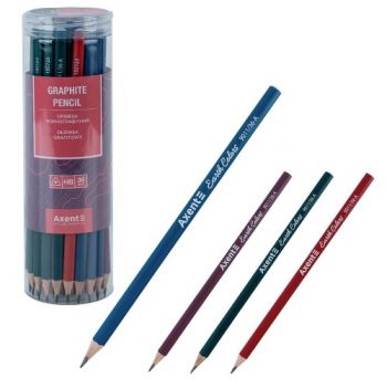 олівець чорнографітний Axent Earth Colors без гумки, НВ  9011/36-А  (36/432/3456)