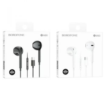 навушники Borofone Magnificent Type-C wire-controlled digital earphones з мікрофоном  BM80MC