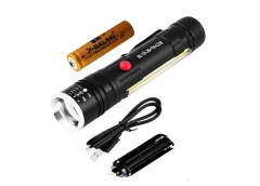 ліхтарик Police на 1 акум. 18650 або 3 батар. R03, магніт, zoom, зар. microUSB  ...